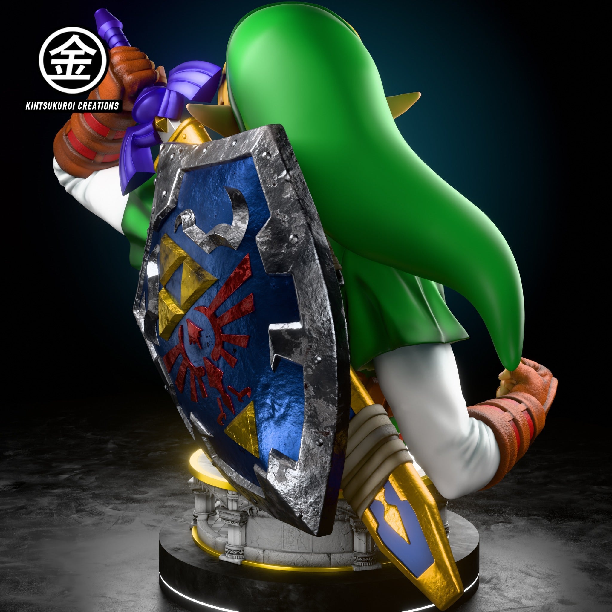 [Pre-Order] Kintsukuroi creations Studio - Statue - The Legend of Zelda - OOT ADULT LINK and OOT DARK LINK BUSTS