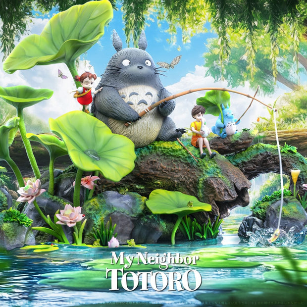 [Pre-Order] Wu Yu Studio - Statue - My Neighbor Totoro - Memories Series 01 Totoro by the Lotus Pond