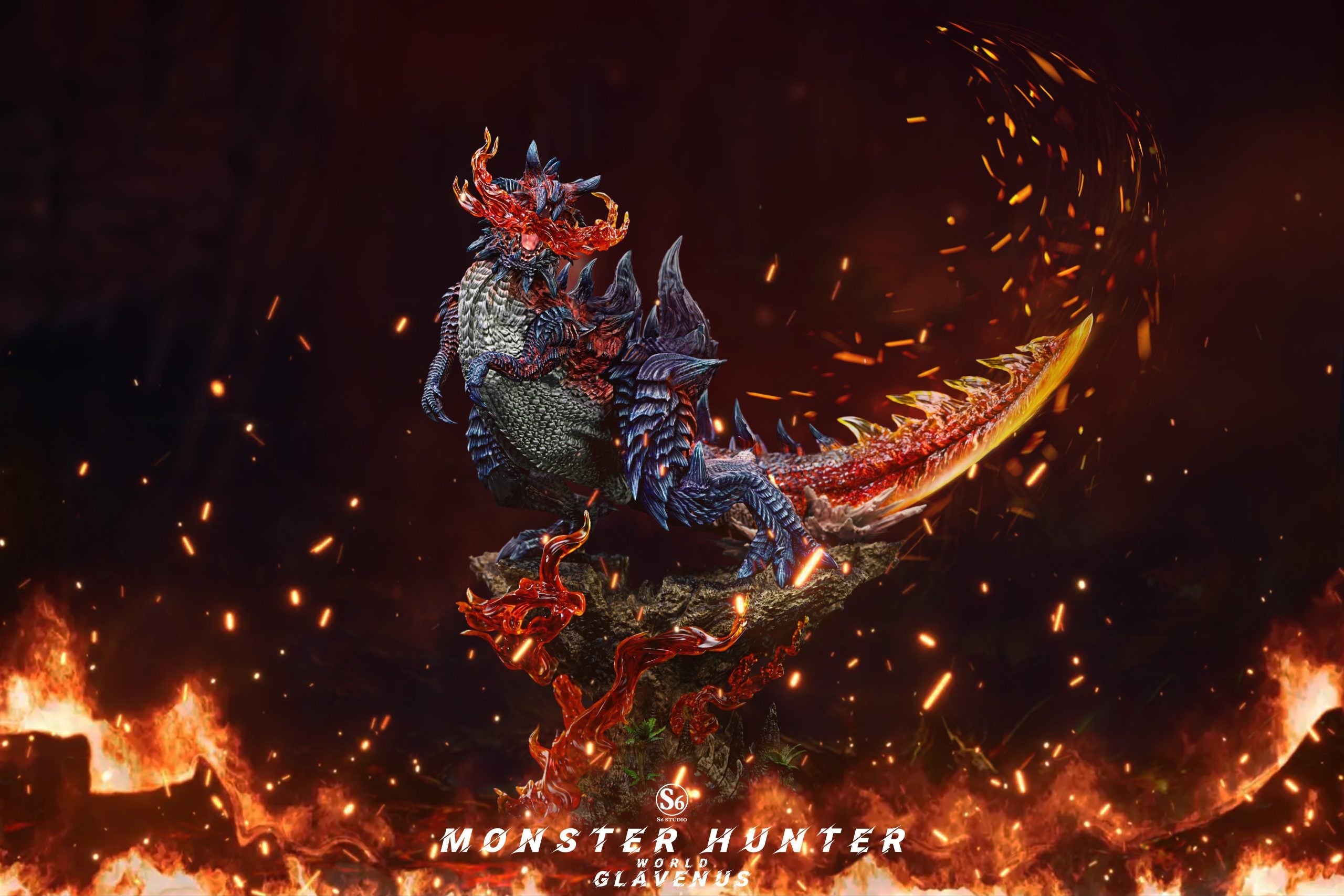 [Warehouse in Stock] S6 studio - Statue - Monster Hunter - Glavenus