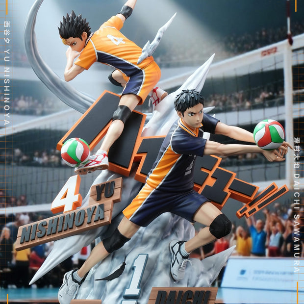 [Pre-Order Closed] HIKARI Studio - Statue - Haikyuu!! - Yu Nishinoya & Daichi Sawamura