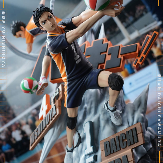 [Pre-Order Closed] HIKARI Studio - Statue - Haikyuu!! - Yu Nishinoya & Daichi Sawamura