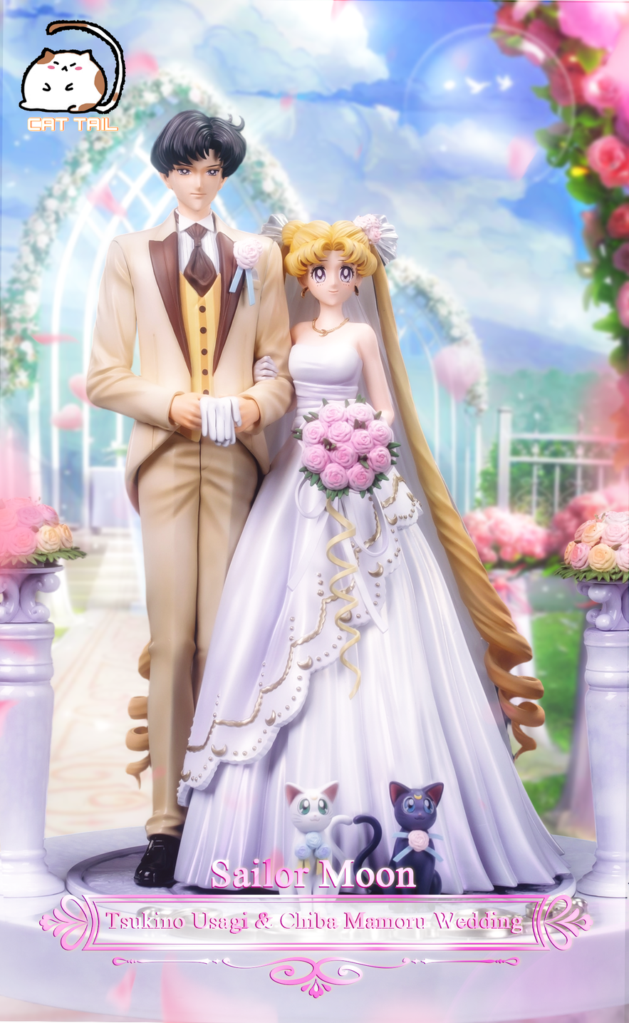 [Pre-Order] CAT TAIL Studio - Statue - Sailor Moon - Wedding Couple Series Tsukino Usagi & Mamoru Chiba's Wedding