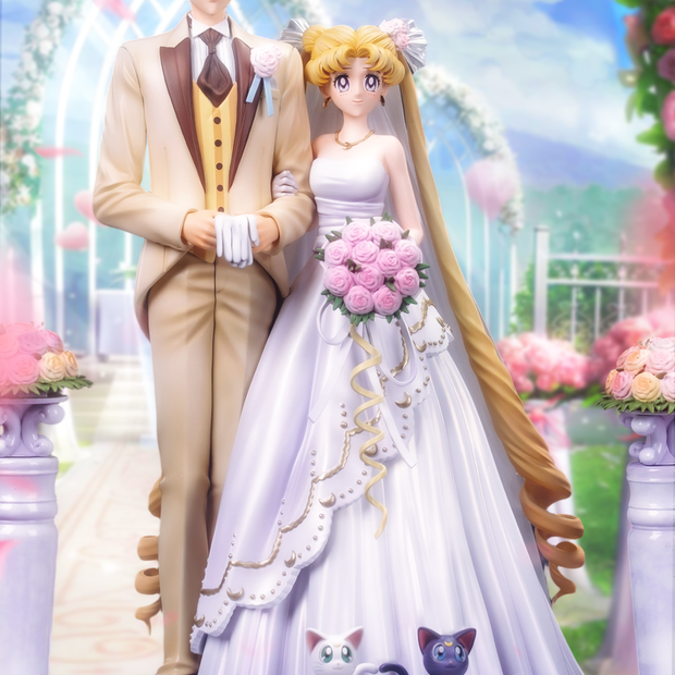 [Pre-Order] CAT TAIL Studio - Statue - Sailor Moon - Wedding Couple Series Tsukino Usagi & Mamoru Chiba's Wedding