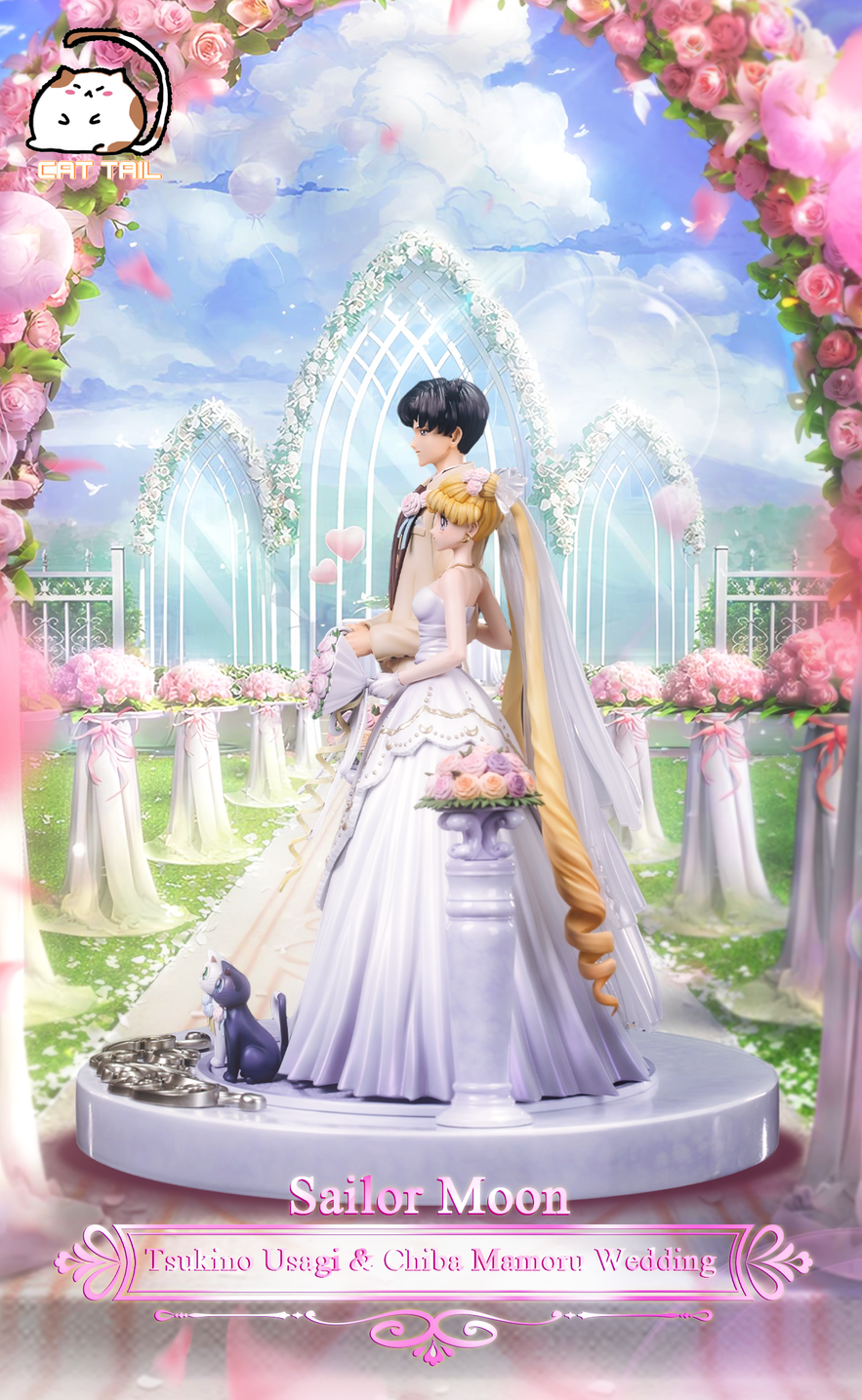 [Pre-Order] CAT TAIL Studio - Statue - Sailor Moon - Wedding Couple Series Tsukino Usagi & Mamoru Chiba's Wedding