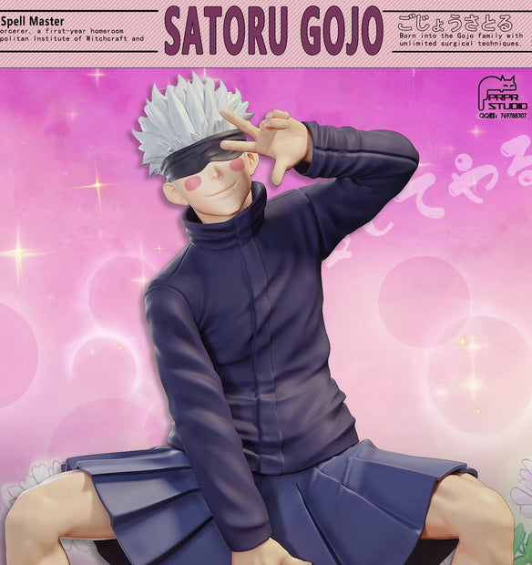 [Pre-Order] PRPR Studio - Statue - Jujutsu Kaisen - Funny Series #2 Satoru Gojo in a JK Skirt Iconic Anime Scene