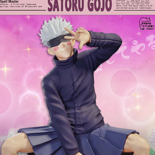 [Pre-Order] PRPR Studio - Statue - Jujutsu Kaisen - Funny Series #2 Satoru Gojo in a JK Skirt Iconic Anime Scene