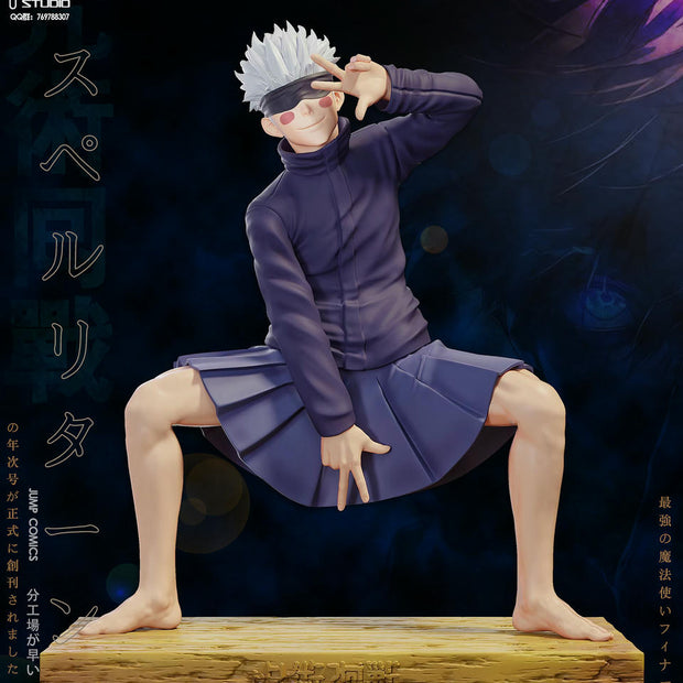 [Pre-Order] PRPR Studio - Statue - Jujutsu Kaisen - Funny Series #2 Satoru Gojo in a JK Skirt Iconic Anime Scene