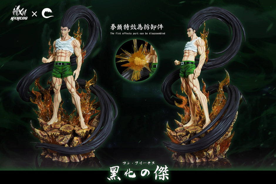 [Warehouse in Stock] HXHENG × CHENG Studio - Statue - HUNTER×HUNTER - Hunter Series #1 Black Gon Freecss