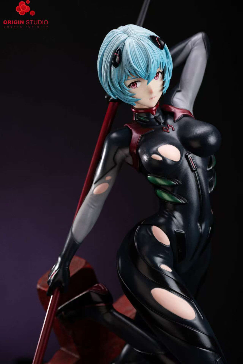 [Pre-Order] Origin Studio - Statue - Neon Genesis Evangelio - Black Combat Suit Ayanami Rei