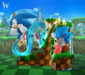 [Warehouse in Stock] Wake Studio - Statue - Super Sonic - Speed Sonic