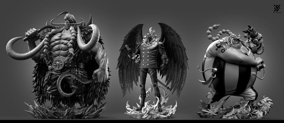 [Warehouse in Stock] SY Studio & LX Studio - Statue - One Piece - Beast Pirates Disasters Resonance #1 KING