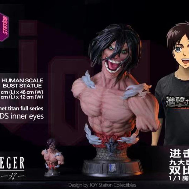 [Warehouse in Stock] JOY STATION Studio - Statue - Attack on Titan - Eren Jaeger Bust