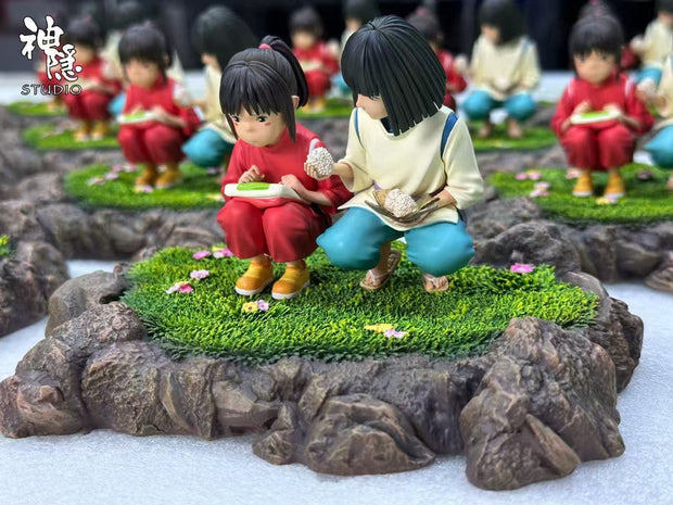[Warehouse in Stock] Shen Yin Studio - Statue - Spirited Away - Meet the series Spirited Away Healing Magic Rice Balls ogino chihiro & Nigihayami Kohakunushi