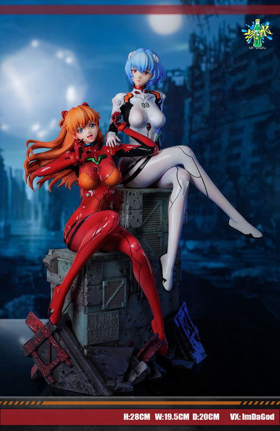 [Pre-Order] SD Studio - Statue - Neon Genesis Evangelion - Soryu Asuka Langley & Ayanami Rei