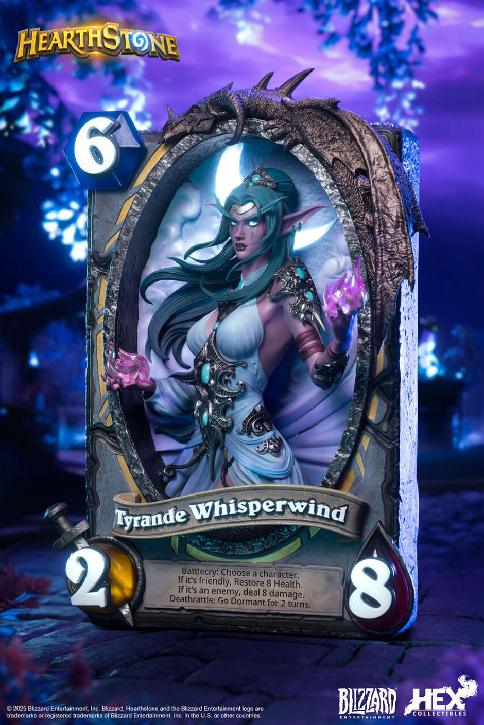 [Pre-Order] HEX Collectibles - Blizzard Hearthstone X Tyrande Whisperwind Art Statue HEXFRAME03 (Licensed)