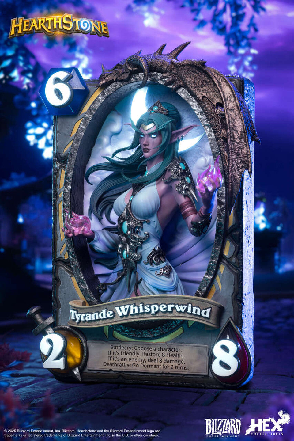 [Pre-Order] HEX Collectibles - Blizzard Hearthstone X Tyrande Whisperwind Art Statue HEXFRAME03 (Licensed)