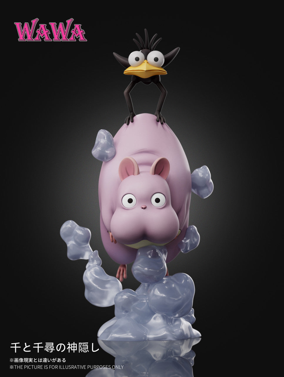 [Pre-Order] WAWA Studio - Statue - Spirited Away - Hayao Miyazaki Desk Decoration Series Flying Boh Mini Figurine