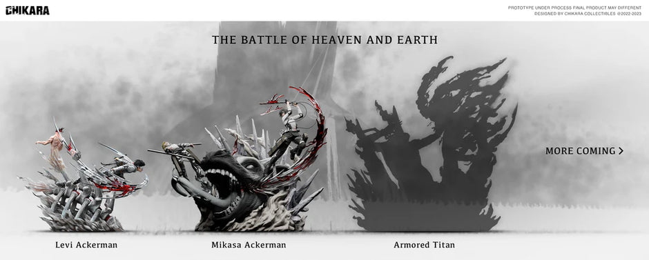 [Warehouse in Stock] CHIKARA Studio  - Statue - Attack on Titan - The Final Battle Mikasa Ackerman & Armin Arlert