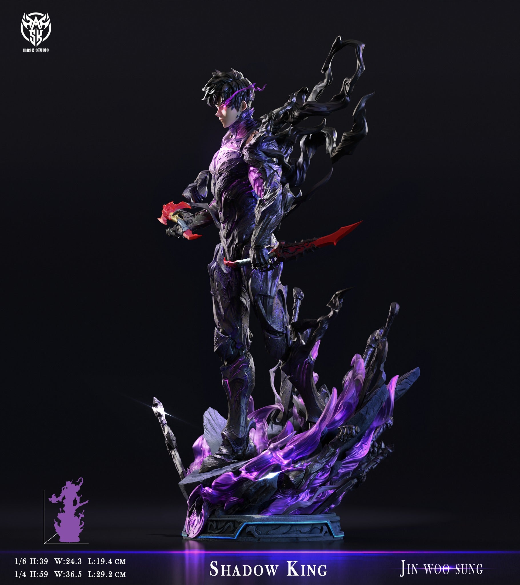 [Warehouse in Stock] Mask Studio - Statue - Solo Leveing - Shadow King Sung Jin Woo