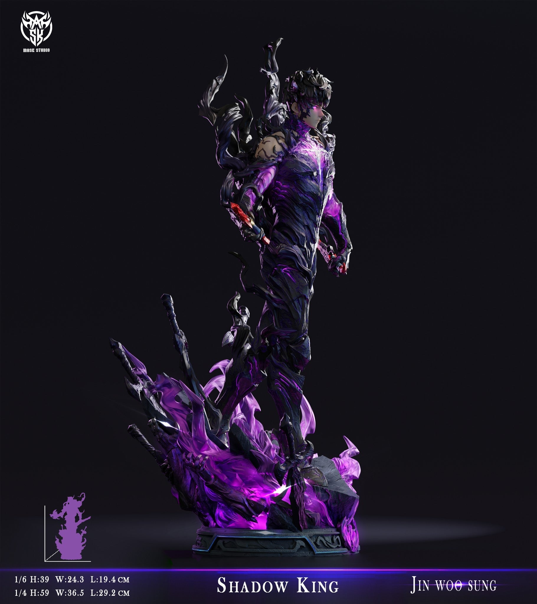[Warehouse in Stock] Mask Studio - Statue - Solo Leveing - Shadow King Sung Jin Woo