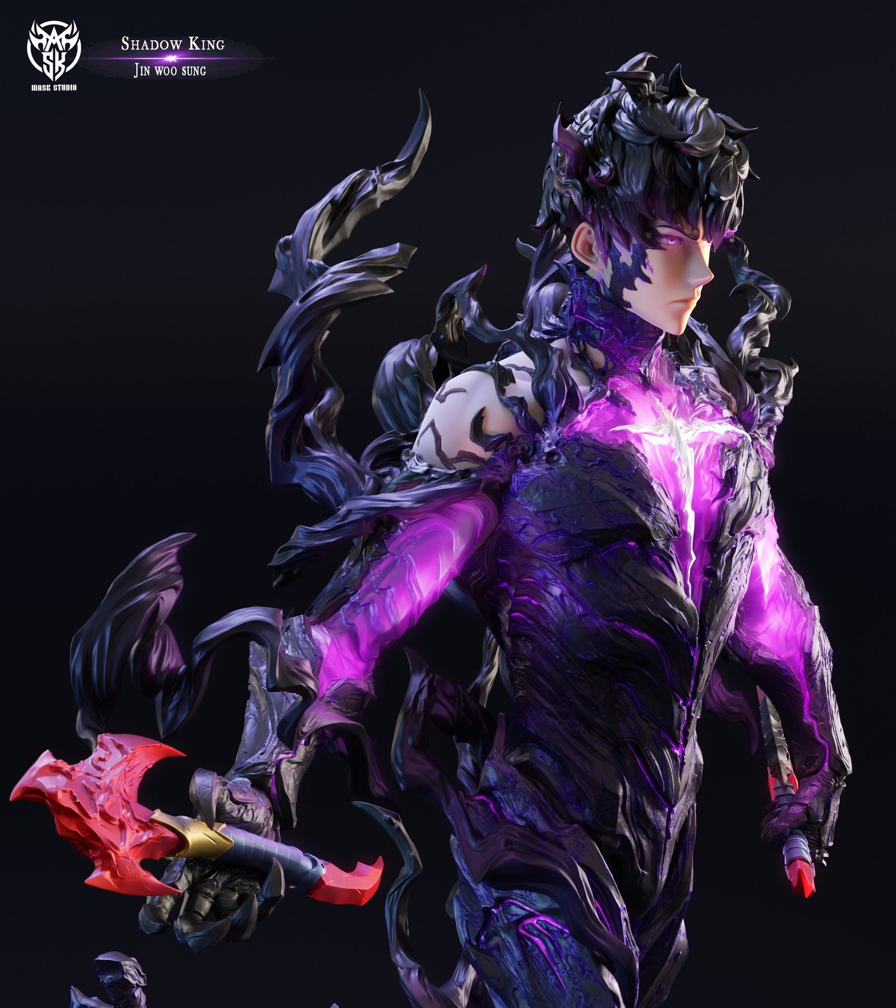 [Warehouse in Stock] Mask Studio - Statue - Solo Leveing - Shadow King Sung Jin Woo