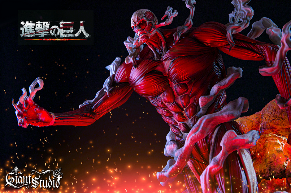 [Warehouse in Stock] Giant Studio - Statue - Attack on Titan - Nuclear Explosion Famous Scene-Colossal Titan