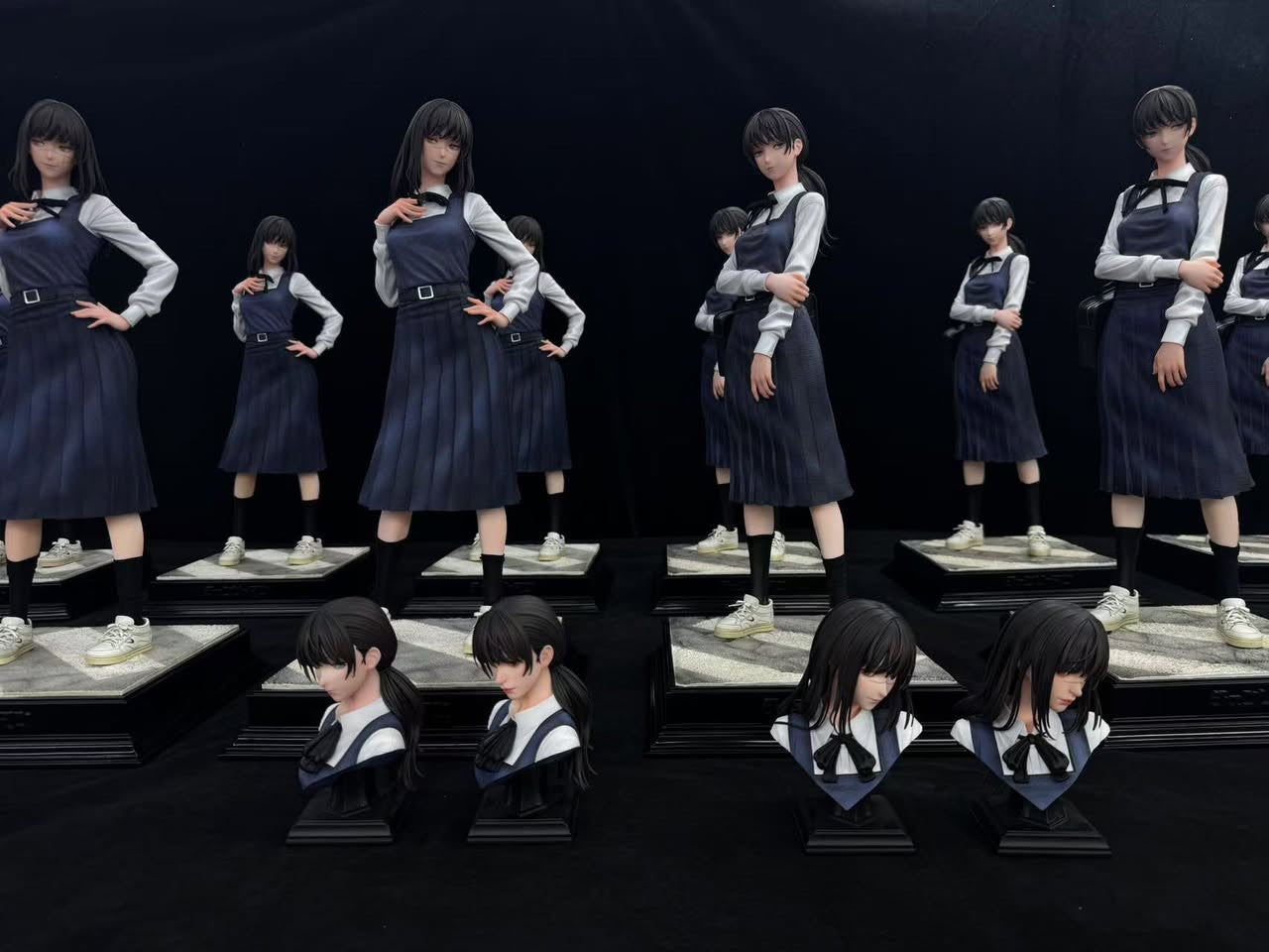 [Warehouse in Stock] HeRa Studio - Statue - Chainsaw Man Mitaka + Yoru + extra two heads