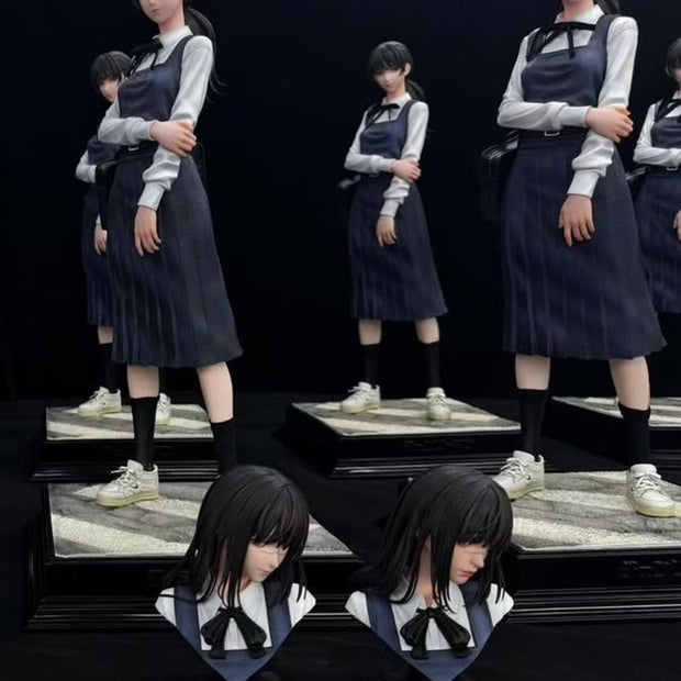 [Warehouse in Stock] HeRa Studio - Statue - Chainsaw Man Mitaka + Yoru + extra two heads