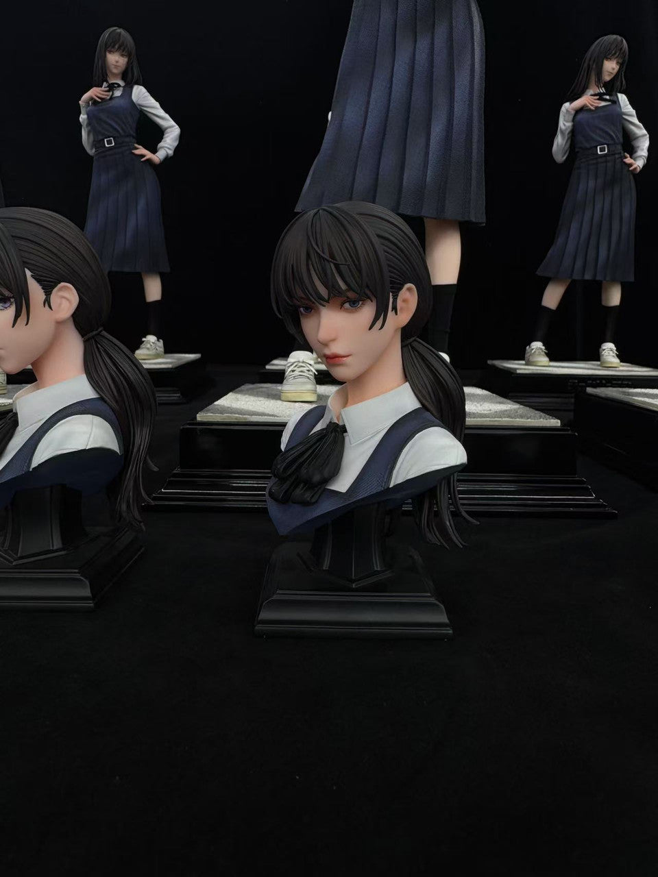 [Warehouse in Stock] HeRa Studio - Statue - Chainsaw Man Mitaka + Yoru + extra two heads