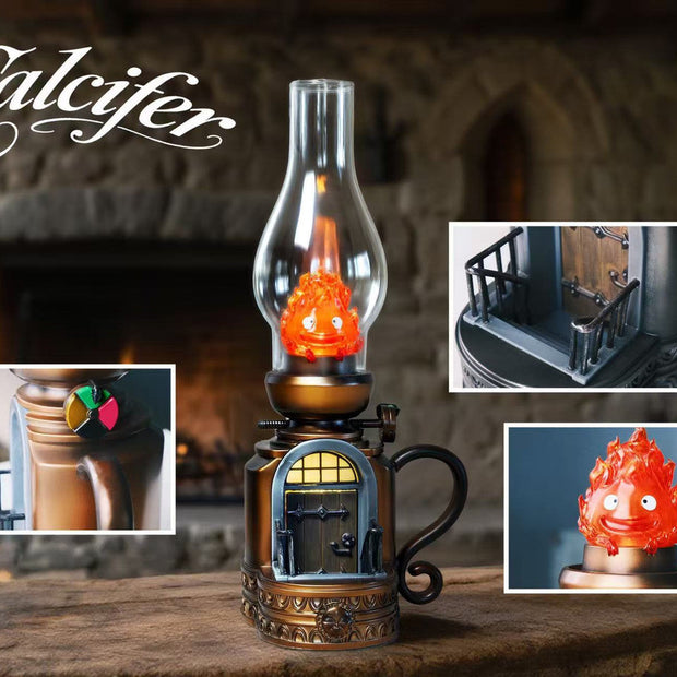 [Pre-Order] NINETY SEVEN Studio - Statue - Howl's Moving Castle - Retro Table Lamp CALCIFER