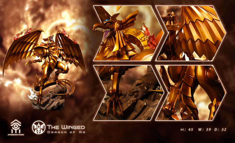 [Warehouse in Stock] Aftershock Studio - Statue - Yu-Gi-Oh! The Winged Dragon of Ra & Marik Ishtar