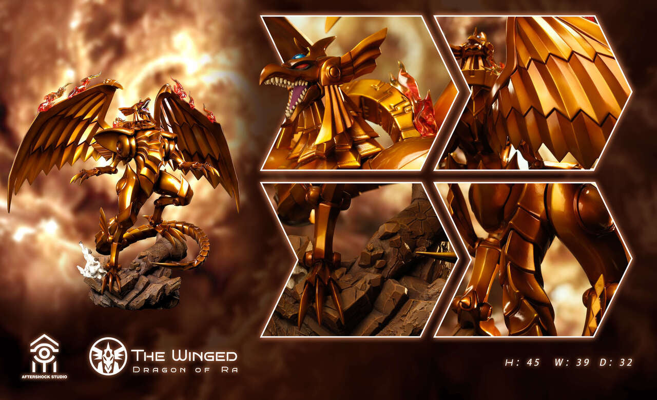 [Warehouse in Stock] Aftershock Studio - Statue - Yu-Gi-Oh! The Winged Dragon of Ra & Marik Ishtar