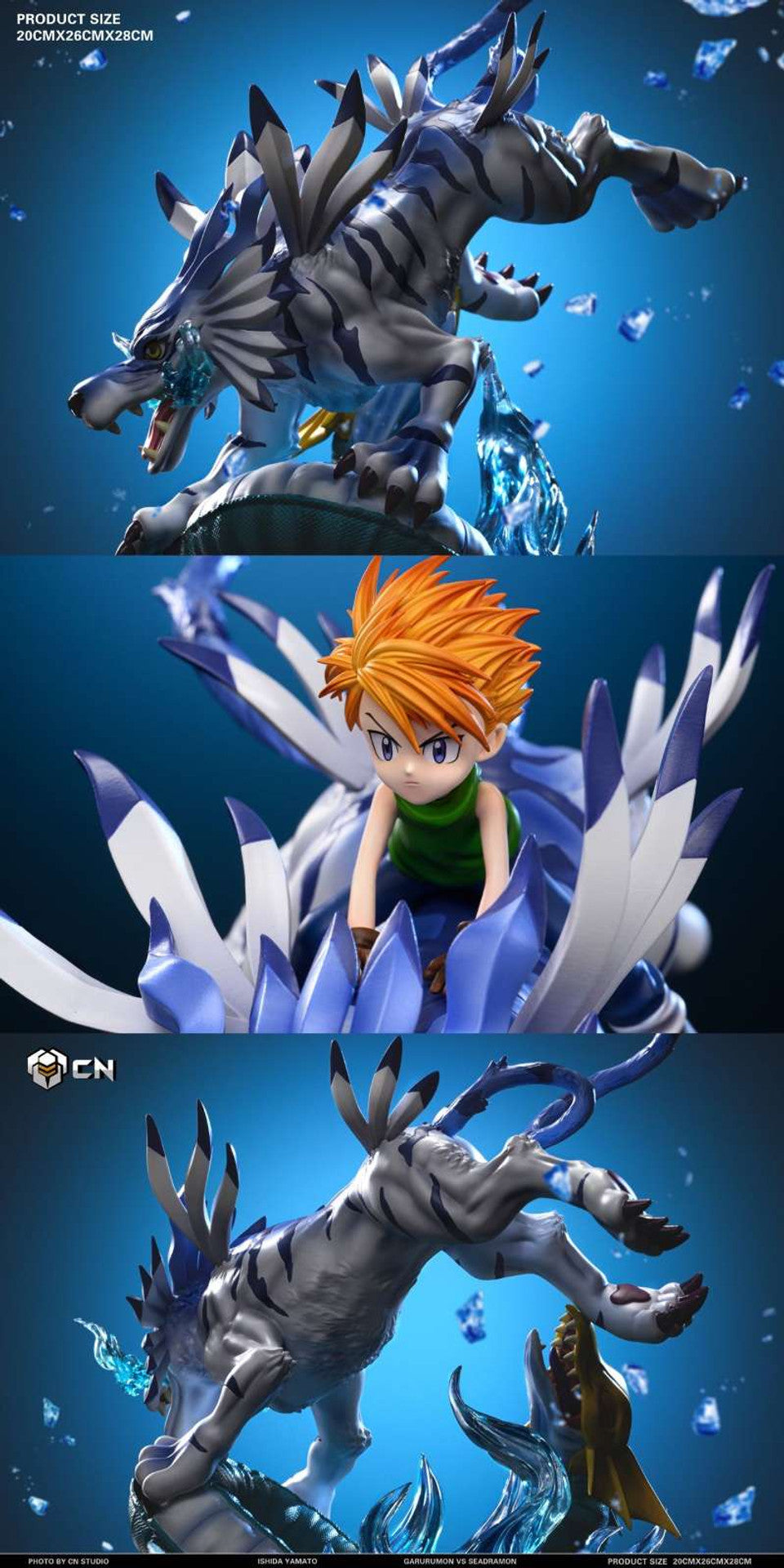 [Pre-Order Closed] Crazy Nest Studio - Statue - Digimon - Fox Flame Garurumon