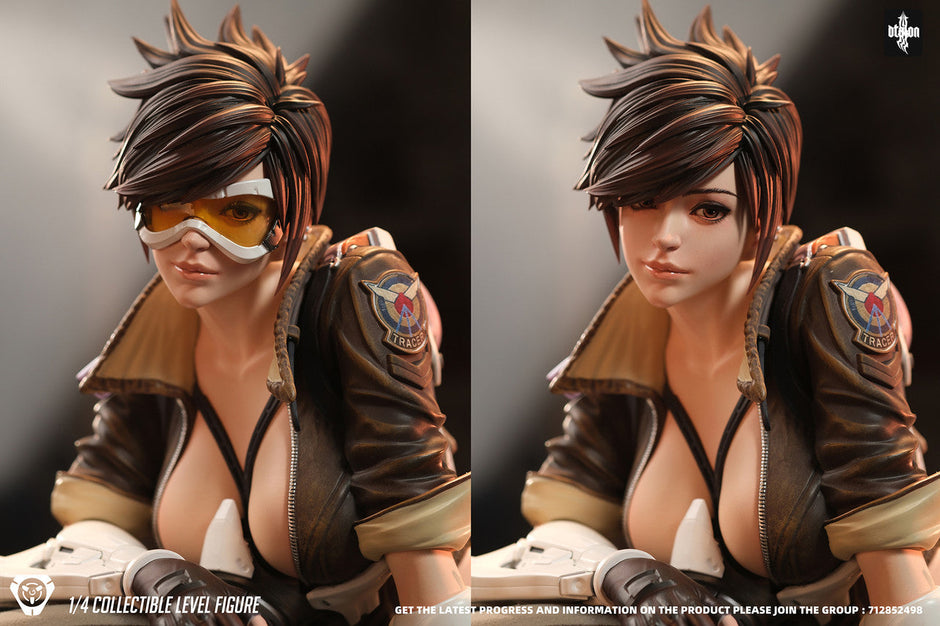 [Warehouse in Stock] Dtalon Studio - Statue - Overwatch - Tracer