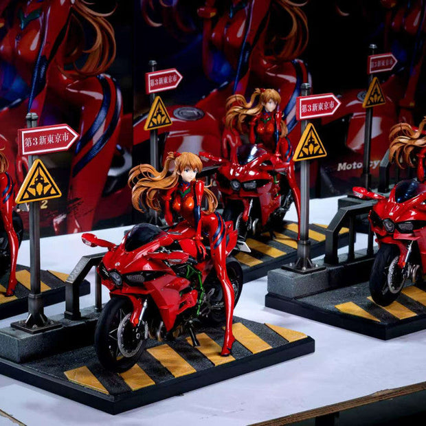 [Warehouse in Stock] KOL Brother Studio - Statue - Neon Genesis Evangelion - Motorcycle Asuka