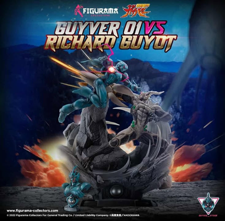 [Pre-Order] Guyver Store X Figurama Collectors - Statue - Bioboosted Armor Guyver - Guyver 1 vs Guyot with LED (Licensed)