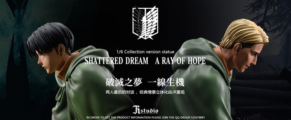 [Warehouse in Stock] JR Studio - Statue - Attack on Titan - Levi & Erwin A Ver.