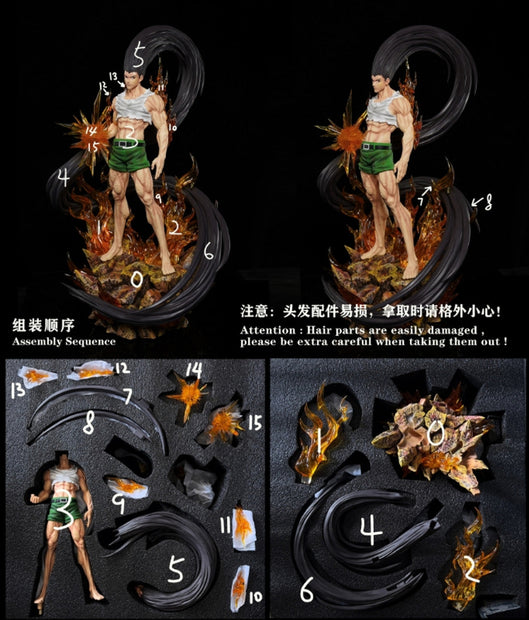 [Warehouse in Stock] HXHENG × CHENG Studio - Statue - HUNTER×HUNTER - Hunter Series #1 Black Gon Freecss