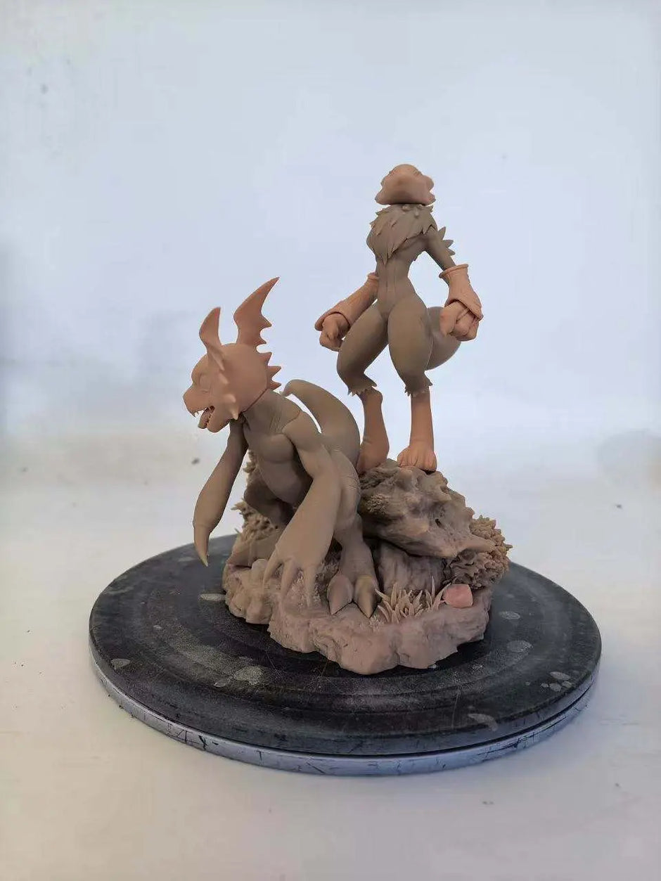 [Pre-Order] BN Studio X Slash Studio - Statue - Digimon - Guilmon X Terriermon X Renamon