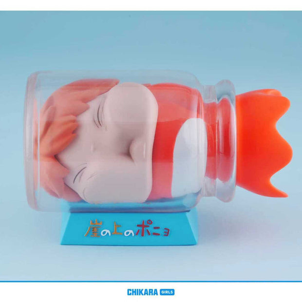 [Pre-Order] CHIKARA Studio  - Statue - Ponyo on the Cliff - Ghibli Desktop Collection 1/1 Ponyo Replica Bottle