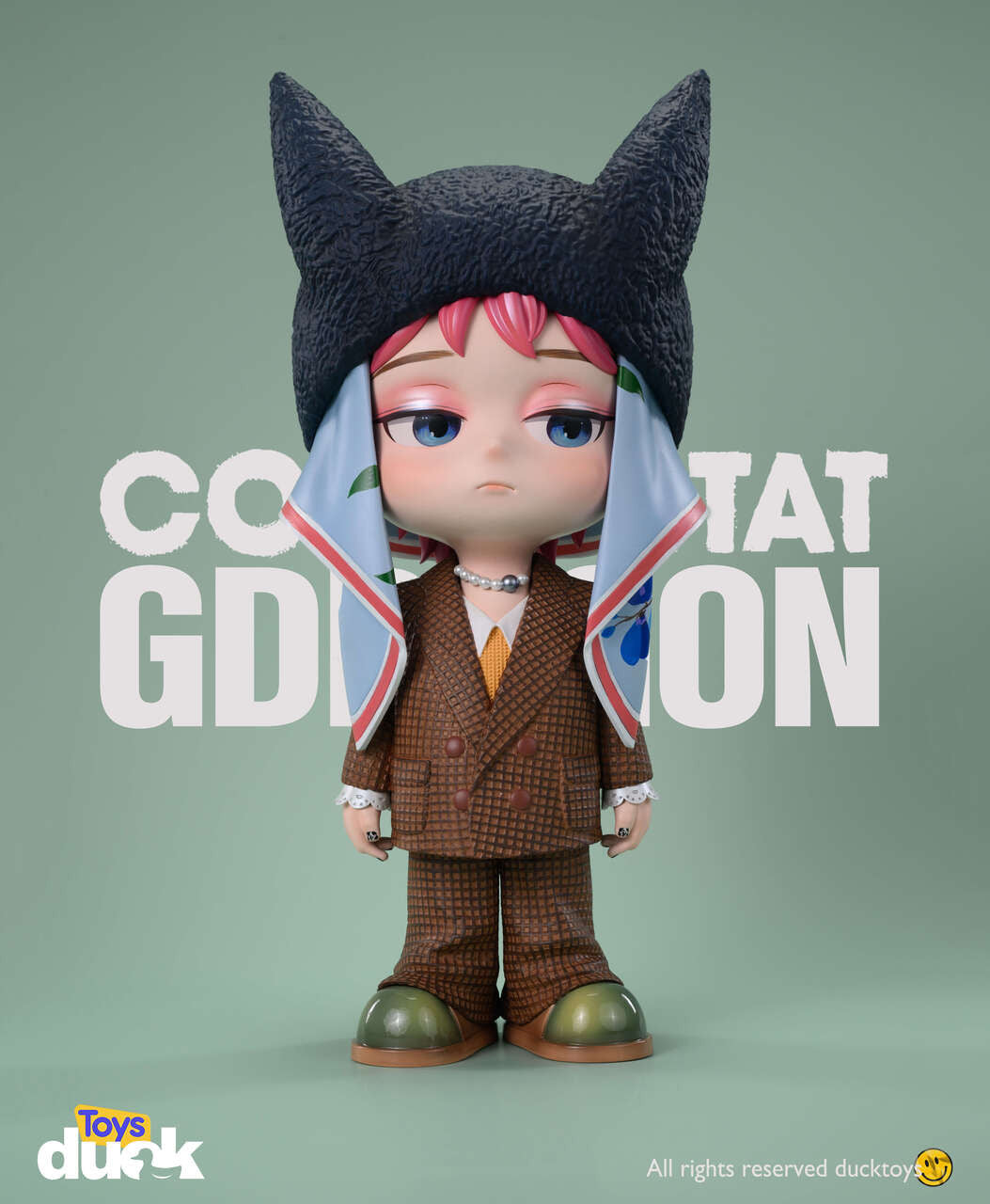 [Warehouse in Stock] Duck Toys Studio - Statue - K-POP - G-Dragon GD Black rabbit