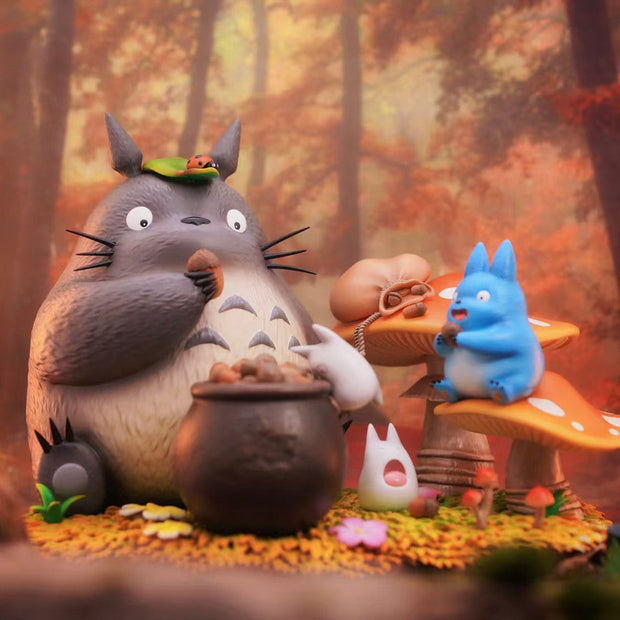 [Pre-Order Closed] LongMiao Studio - Statue - My Neighbor Totoro - eating acorns Totoro Family