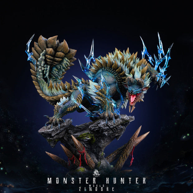 [Pre-Order Closed] Dragon Realm Studio - Statue - Monster Hunter - Zinogre & Stygian Zinogre