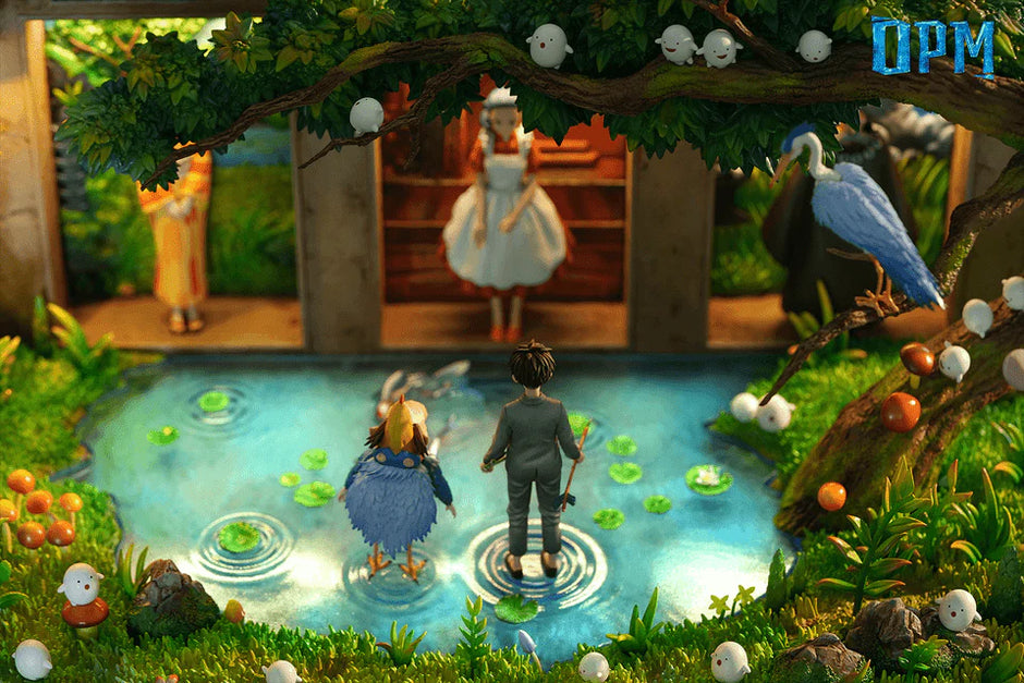 [Pre-Order Closed] OPM Studio - Statue - The Boy and the Heron - Hayao Miyazaki Desktop Series 008 Mahito Maki & Natsuko & Himi & Great Uncle