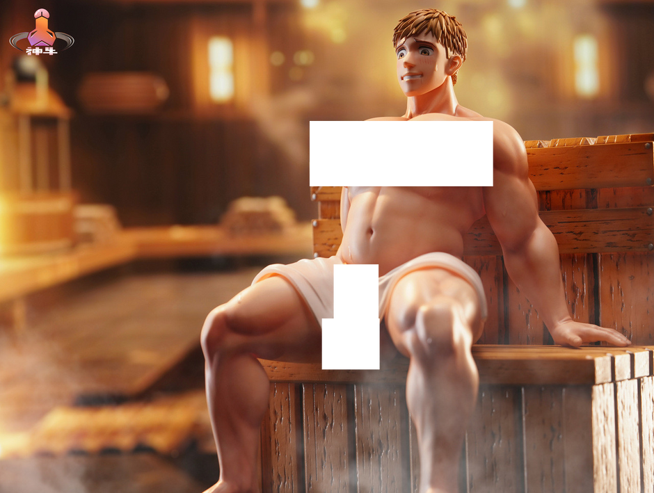 [Warehouse in Stock] Shen Niu Studio - Statue - Delicious in Dungeon Laios Touden. Sauna Adventure