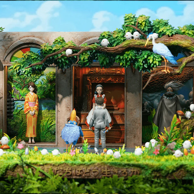 [Pre-Order Closed] OPM Studio - Statue - The Boy and the Heron - Hayao Miyazaki Desktop Series 008 Mahito Maki & Natsuko & Himi & Great Uncle
