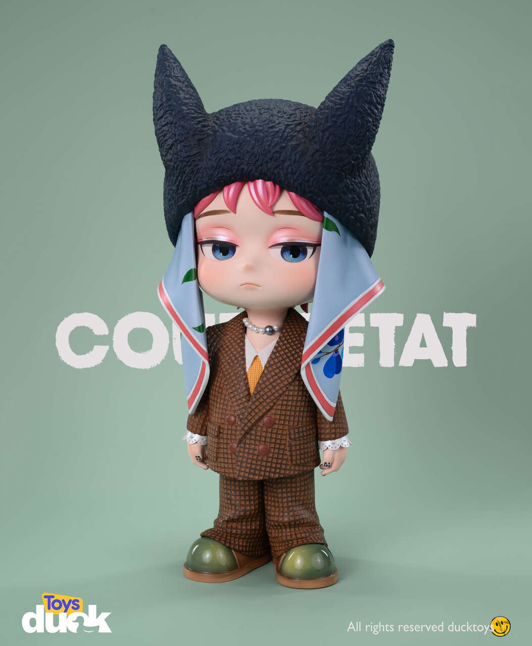 [Warehouse in Stock] Duck Toys Studio - Statue - K-POP - G-Dragon GD Black rabbit