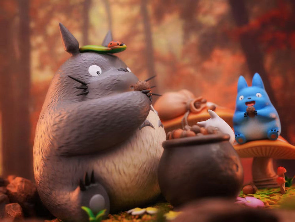 [Pre-Order Closed] LongMiao Studio - Statue - My Neighbor Totoro - eating acorns Totoro Family