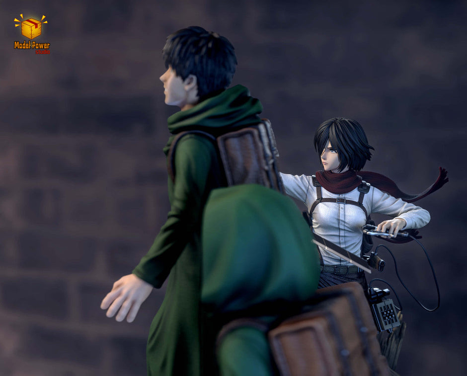 [Pre-Order Closed] Model Power Studio - Statue - Attack on Titan - The Basement Trio Mikasa & Armin & Eren