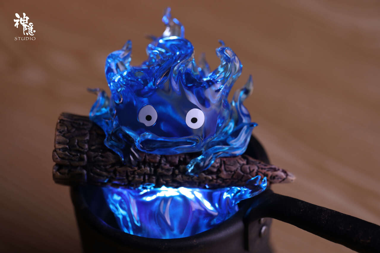 [Warehouse in Stock] Shen Yin Studio - Statue - Howl's Moving Castle - Blue Calcifer with LED